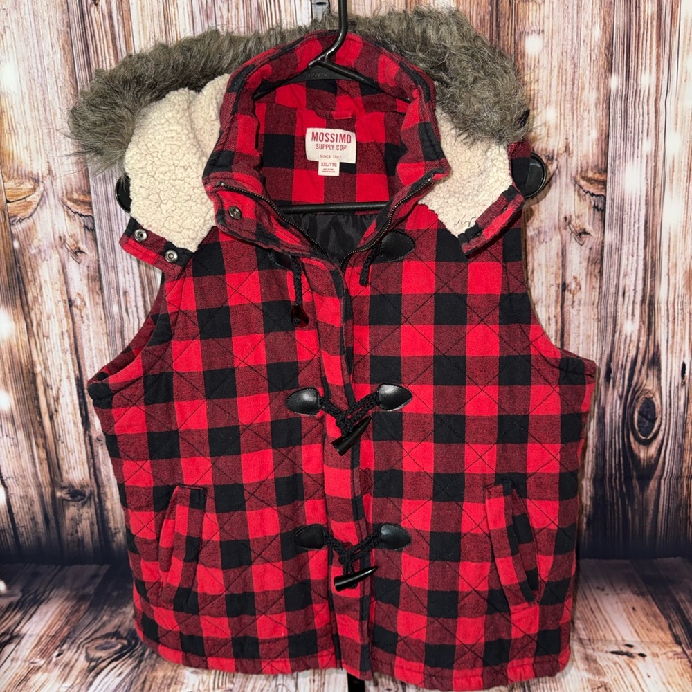 Mossimo Supply Co. Kids Checkered Vest with Hood